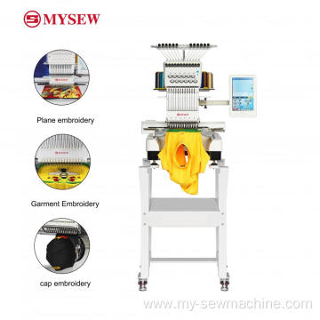 Single head 12 needle computerized embroidery machine